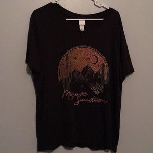 H&M shirt black sun